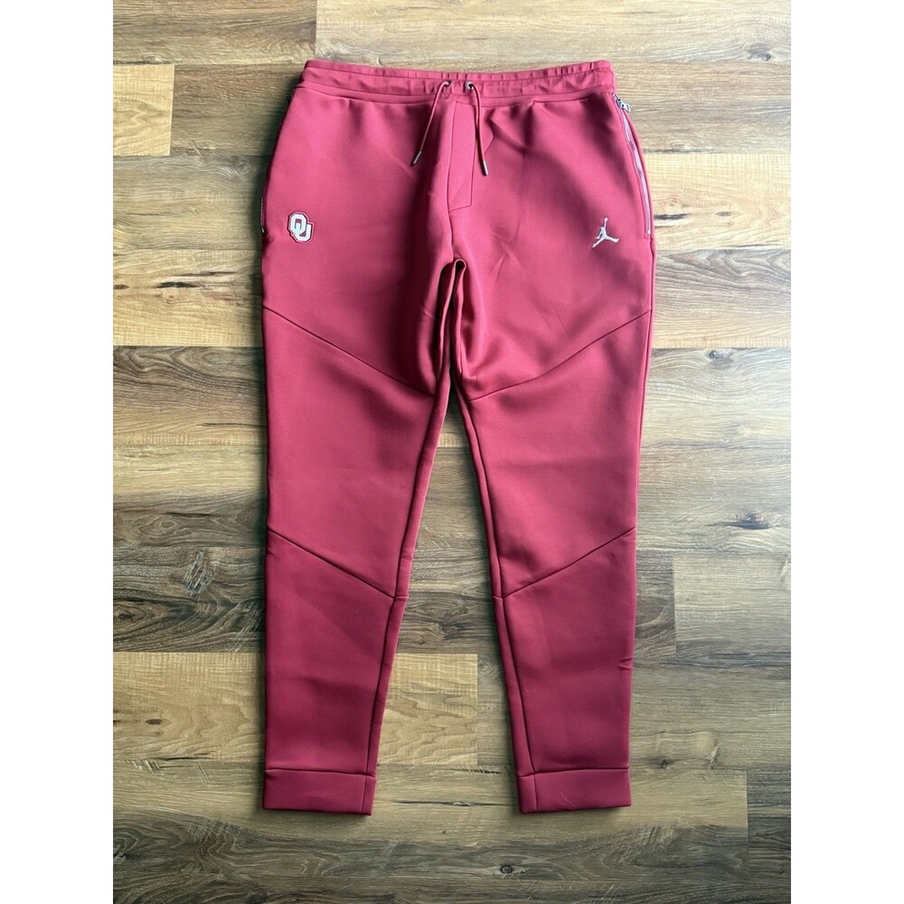 Player Issue XL Jordan Crimson Oklahoma Sooners Jumpman Sphere Pants‎ #15 Gumbs